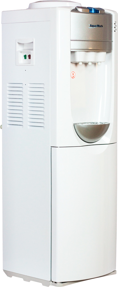 Aqua Work Кулер для воды Aqua Work 712-S-W белый со шкафчиком компрессорный