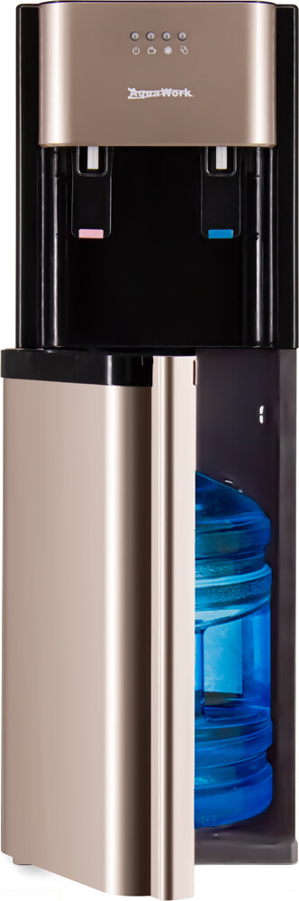 Aqua Work Кулер для воды Aqua Work 41-LDS золотой с нижней загрузкой бутыли электронный