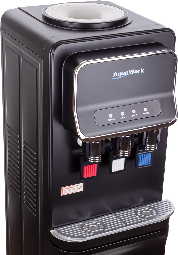 Aqua Work Кулер для воды Aqua Work V93-W черный со шкафчиком электронный