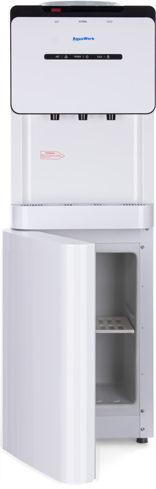 Кулер для воды Aqua Work V908 белый со шкафчиком компрессорный