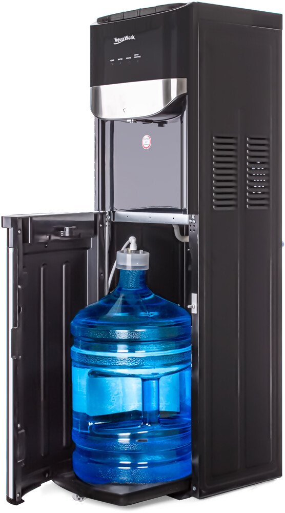 Кулер для воды Aqua Work R71-T черный с нижней загрузкой бутыли компрессорный